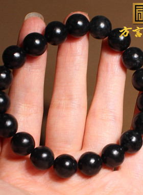 方言新疆和田墨玉籽料手链