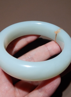 方言和田玉羊脂白玉手镯59mm