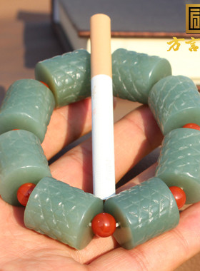 勒子18mm老型桶珠手串玉手链