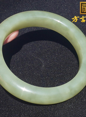 和田玉新疆油润高脂青黄口料手镯