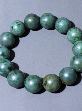 特色蓝调多彩碧玉籽料手串