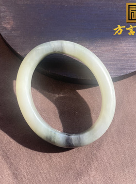 新疆且末黄口带青花55mm贵妃手镯