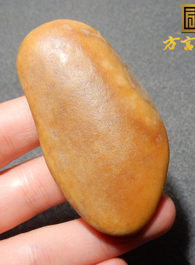 方言品牌和田玉老熟精品唐河沁皮籽料细腻细腻无修原生玩料R2