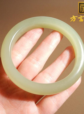 青海老料冰底晴水色57mm正装手镯