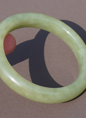 方言和田玉且末料细润青黄口手镯