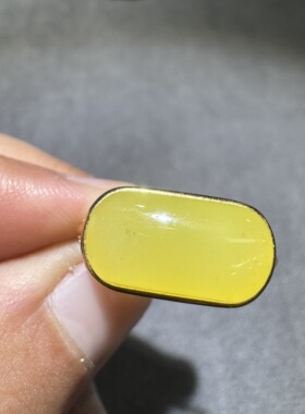 亮眼方言新疆和田玉老坑且末温润细腻机油黄口纯银复古轻奢戒指S6