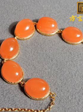 美美哒云南保山满肉南红镶嵌手串