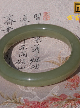 和田玉新疆油润细腻青黄口料手镯