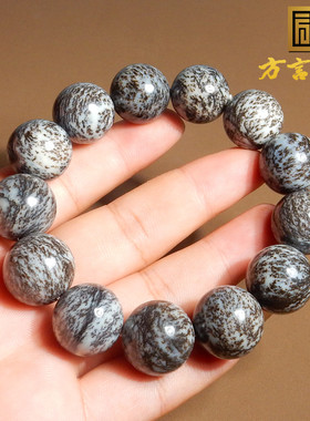 方言手串手链俄料水草沁白肉18mm