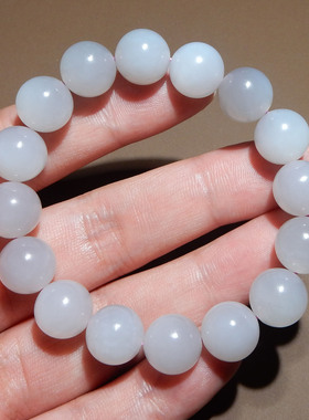 方言和田玉烟紫老坑高冰手串