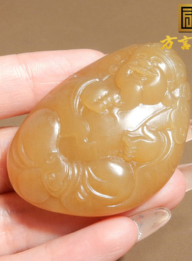 方言新疆且末料全糖财神吊坠