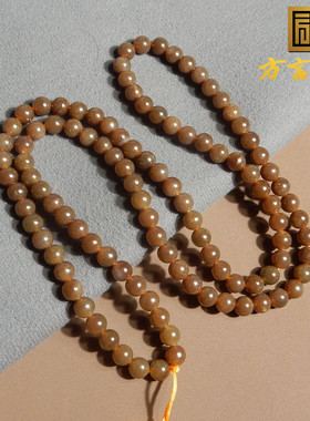 新疆且末料老熟油糯红糖108项链