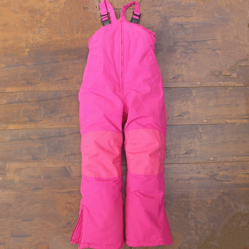 Детские лыжные штаны, ветрозащитные водонепроницаемые подтяжки подходит для мужчин и женщин с зарядкой, увеличенная толщина