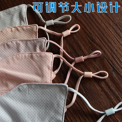 防晒口罩开口露鼻透气女防紫外线遮全脸冰丝面罩时尚版夏天大薄款 - 图2
