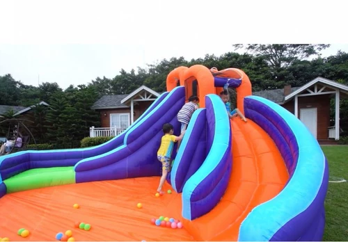 Очень большая надувная водная горка для детского сада, замок для игр в воде, бассейн, умеет карабкаться