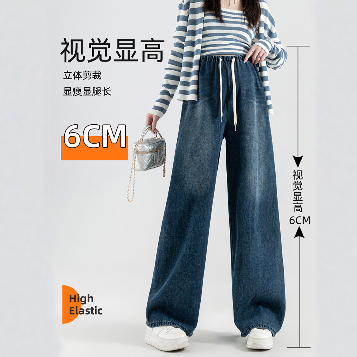 婧麒孕妇牛仔裤秋冬外穿2025新款加绒阔腿裤子孕期不勒肚子孕妇装,淘宝优惠券,粉丝福利购,淘宝优惠卷