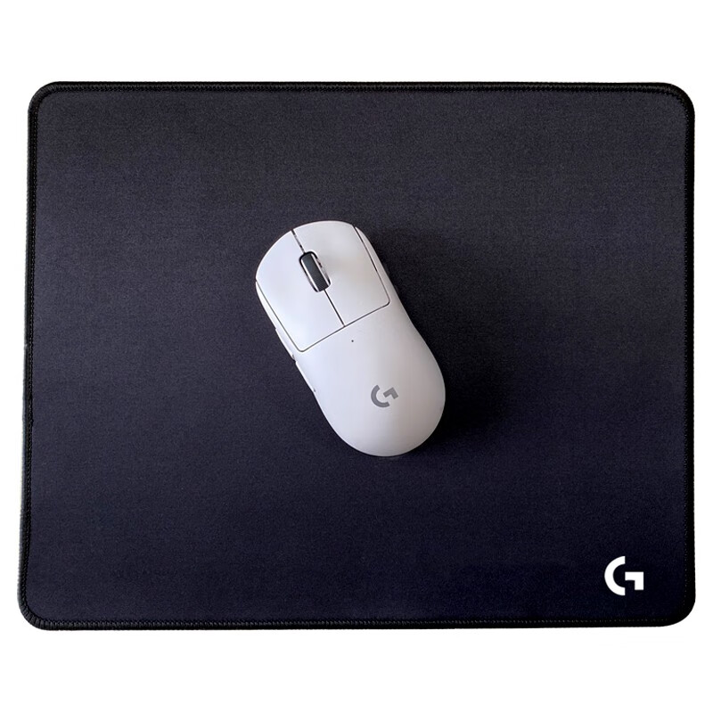 罗技G 鼠标垫中号大号游戏电竞锁边办公布面加厚细面防滑写字桌垫 - 图1