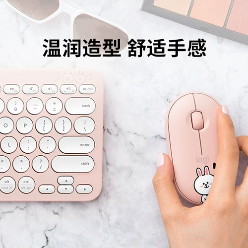 Logitech, беззвучная беспроводная мышь, планшетный милый ноутбук, bluetooth
