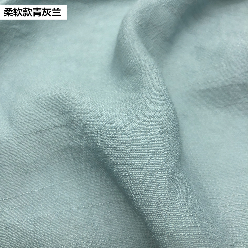 加密天丝竹节棉麻面料夏季连衣裙古装中国风汉服布料复古风内衬布