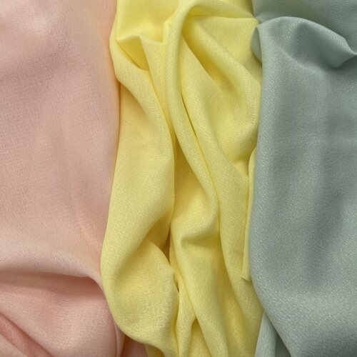 纯色云彩麻雪纺布料夏季连衣裙内里衬布雪纺衫衬衫窗帘面料时装布 - 图1