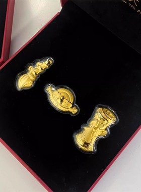 足金金榜题名宝宝摆件学子周岁礼