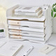 Transparent desktop file storage rack