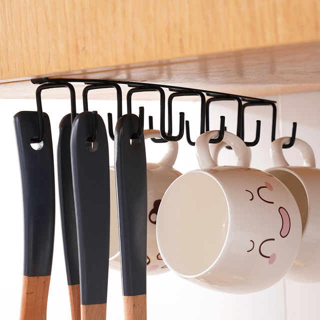 Punch-free household cabinet rack hanging hook