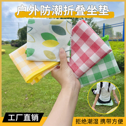 折叠坐垫防水防潮户外露营草坪垫子春游神器便携野餐垫音乐节草地 - 图0