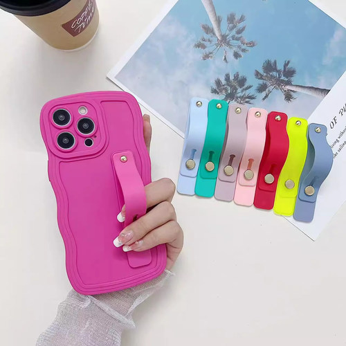 手机支架推拉式手机扣指环伸缩简约粘贴式多功能腕带支架防摔通用 - 图1