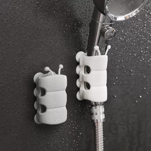 免打孔花洒支架可调节喷头挂座浴室淋浴器神器淋雨莲蓬固定墙底座 - 图1