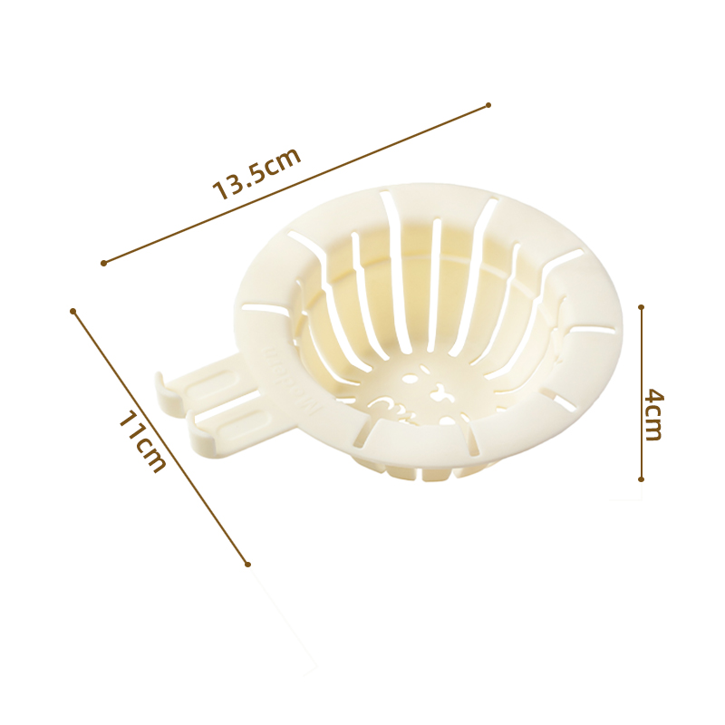 新款兔耳水槽过滤篮带提手厨房剩饭剩菜残渣过滤防堵下水网防脏手 - 图3