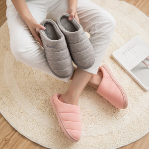 棉拖鞋冬季女厚底拖鞋