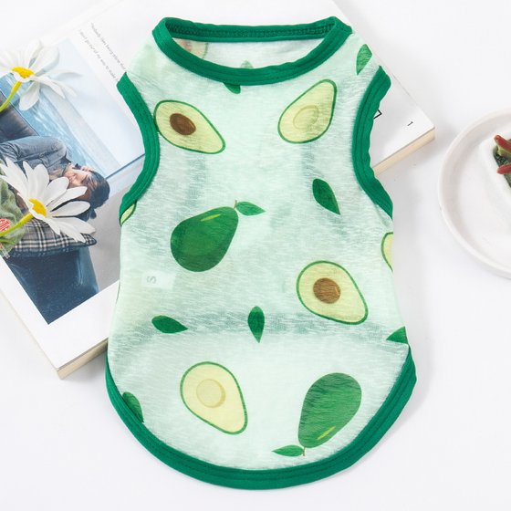 Dog clothes thin vest cool sun protection shirt Teddy Pomeranian small dog pet cat anti-shedding breathable