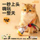 Tumbler cat toy cat scratch-resistant cat stick feather kitten self-pleasure relieve boredom consumption of physical energy cat supplies
