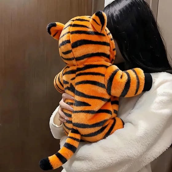 Cat Clothes Autumn and Winter Little Tiger Warm Jumpsuit Ragdoll Blue Cat British Short Pet Dog Funny Four-legged Clothes