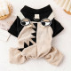 Dog clothes spring and autumn cute cartoon four-legged clothes pet Schnauzer Pomeranian Teddy Bichon casual overalls
