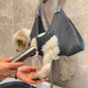 Dog foot washing artifact, cat grooming hammock, small and medium-sized dog nail clipper, hanging fixed bag, pet supplies