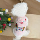 Puppy clothes, autumn and winter warm and cute dachshund Bichon Pomeranian Teddy pet cat coral velvet vest