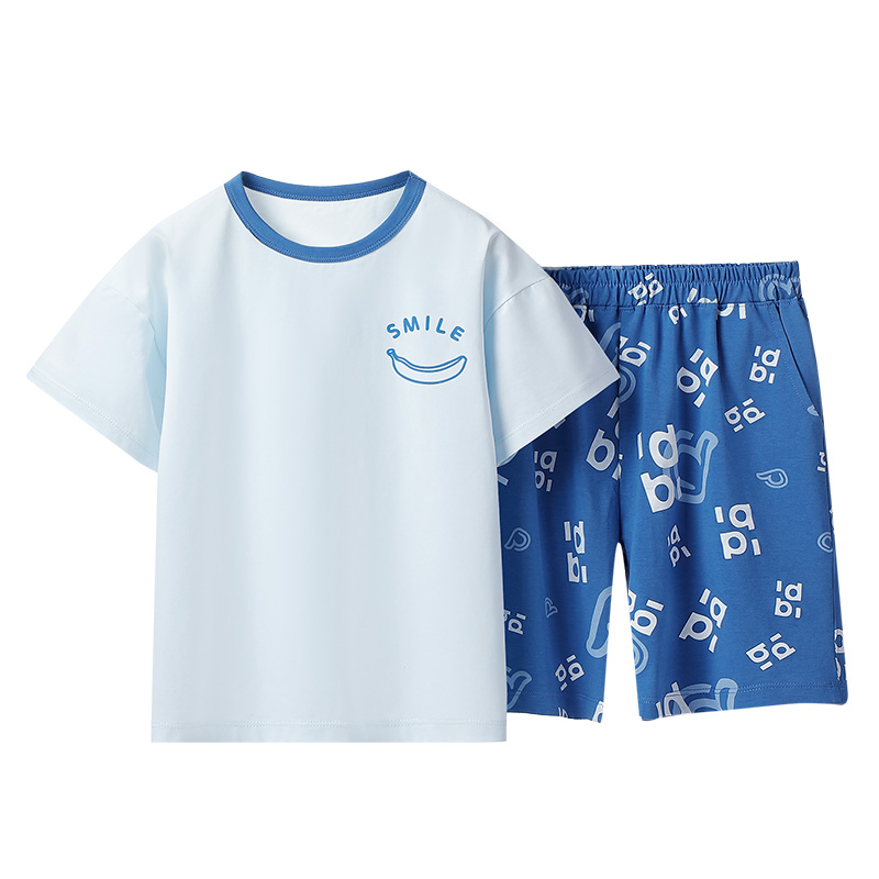 顶瓜瓜儿童睡衣男童女孩莫代尔短袖套装女男孩宝宝女童家居服夏季_顶瓜瓜童装旗舰店_童装/婴儿装/亲子装