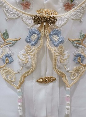 刺绣学士服毕业汉服披肩云肩