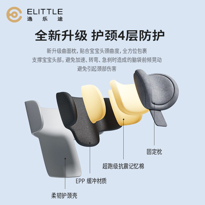 逸乐途小巨蛋安全汽车 0-7岁座椅 elittile汽车座椅