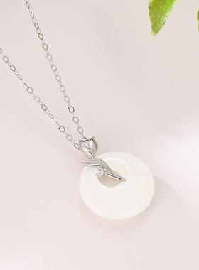 925银带证书郁金香平安扣