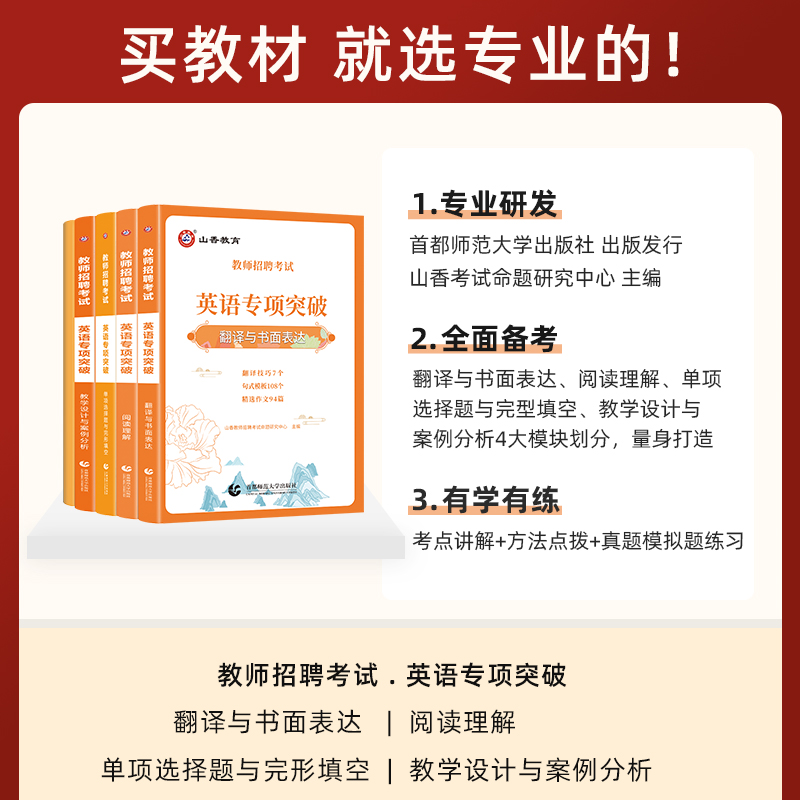 2024教师招聘考试英语专项突破 单项选择题与完形填空 阅读理解 翻译与书面表达 教学设计与案例分析 高频词组 - 图0