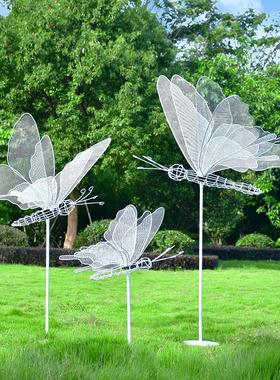 镂空铁艺雕塑户外不锈钢发光