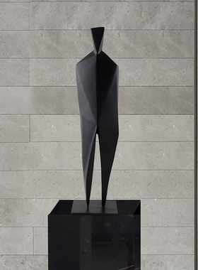 树脂装饰北欧客厅黑色抽象人