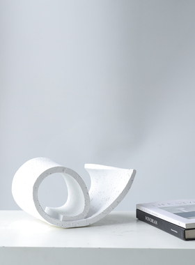 树脂装饰现代客厅几何