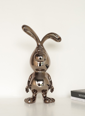 树脂装饰卡通玄关柜丑萌兔子