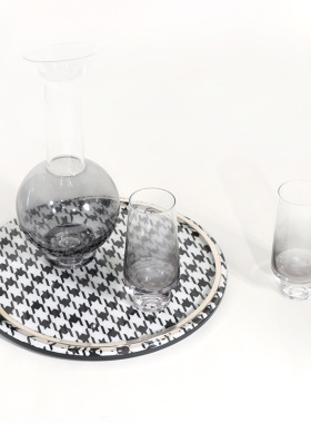 木头收纳现代餐厅托盘