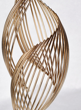 金属装饰新中式办公室抽象海螺