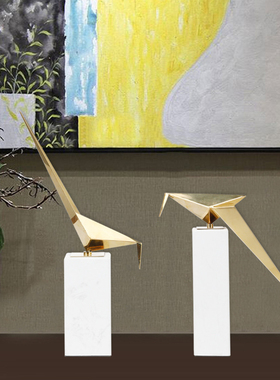 不锈钢大理石古铜色婚庆客厅摆件